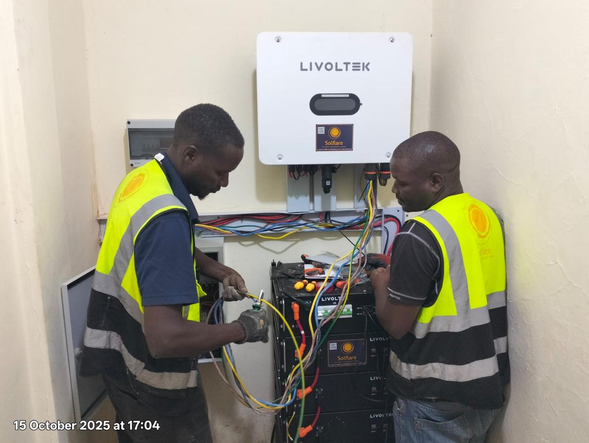 Technical team at work